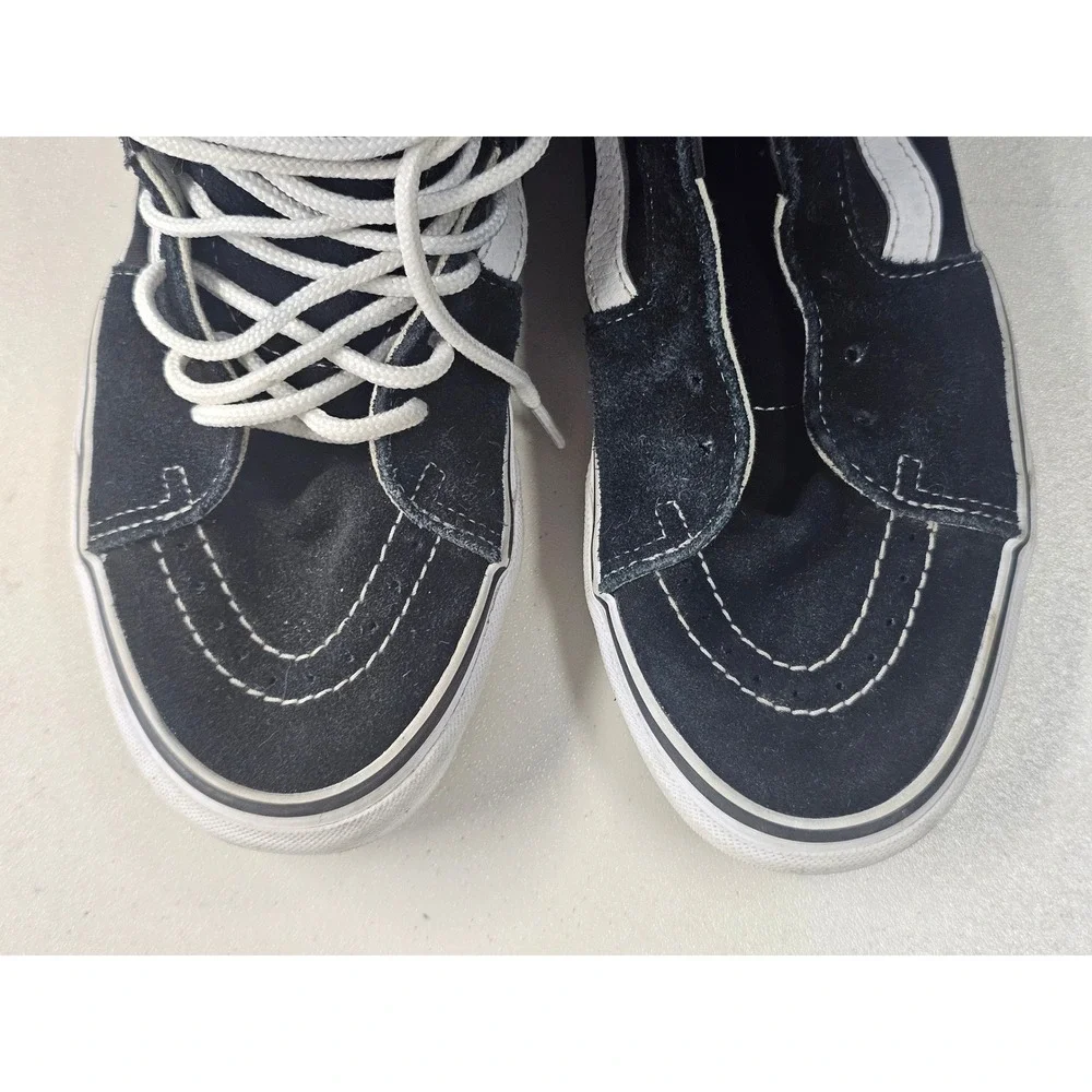 Vans Sk8-Hi Black White High Top Skate Shoes Mens 8 Womens 9.5 VN000D5IB8C